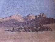 Ippolito Caffi Simoon in the Desert France oil painting artist